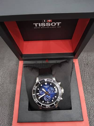 ساعة Tissot اصلي بالعلبة كسر زيرو بدون خدش