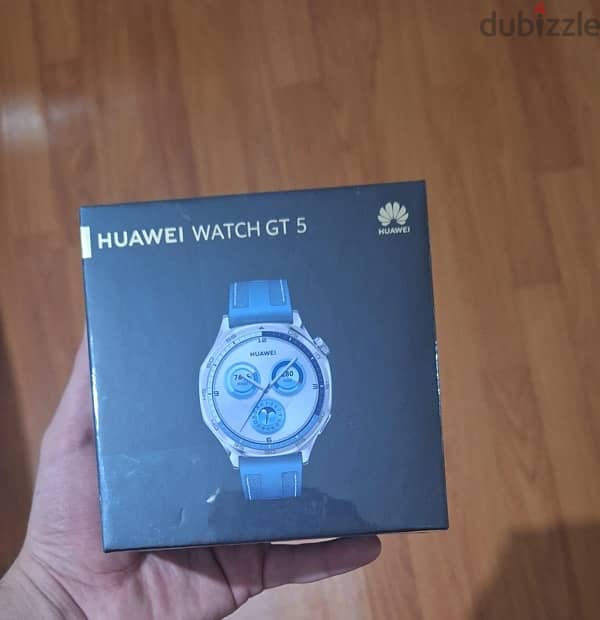 Huawei GT 5 (46mm) جديدة متبرشمة لون ازرق 0