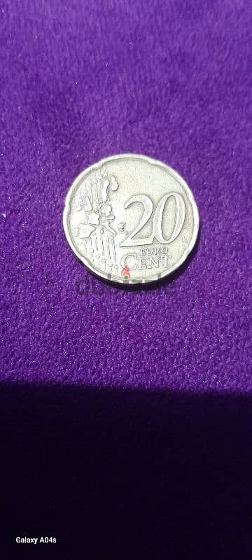 يورو 20 سنت سنه 1999 2