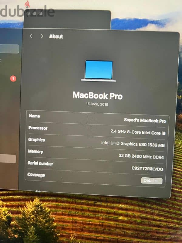 macbook 2019 core i9 from noon 1