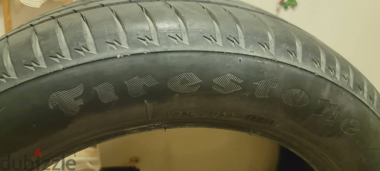 3 فرد 225/55/18 للبيع حالة مناسبة, Firestone Roadhawk 2