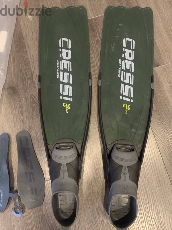 Cressi Gara Modular free diving fins 1