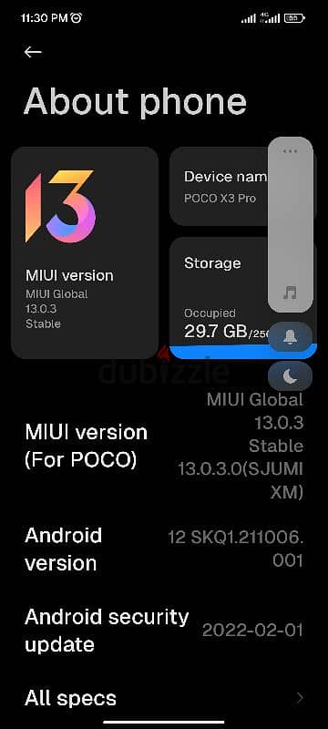 poco x3 pro للبدل 0