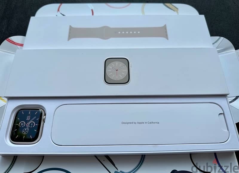 Apple Watch Series 8 (45mm) Starlight As new (Activated Only) Full BOX 1