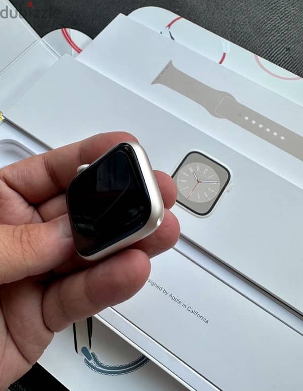 Apple Watch Series 8 (45mm) Starlight As new (Activated Only) Full BOX 5