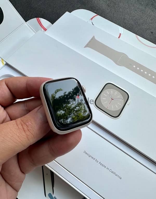 Apple Watch Series 8 (45mm) Starlight As new (Activated Only) Full BOX 6