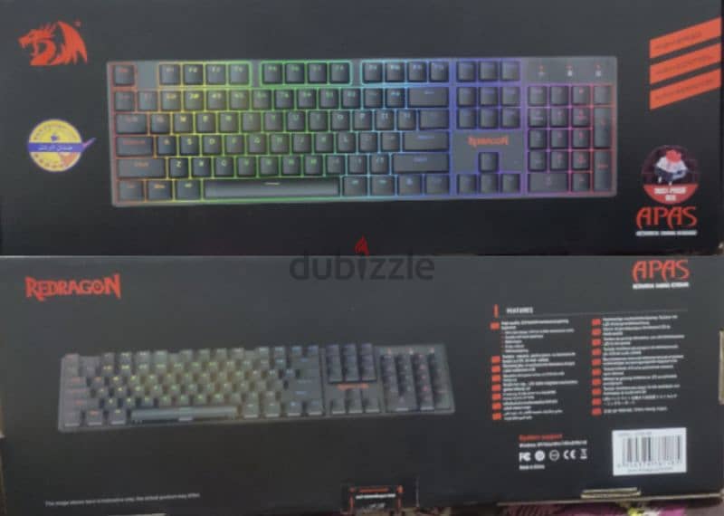 Redragon K535-KR RGB Red Switch Low Profile Mechanical Gaming Keyboard 2