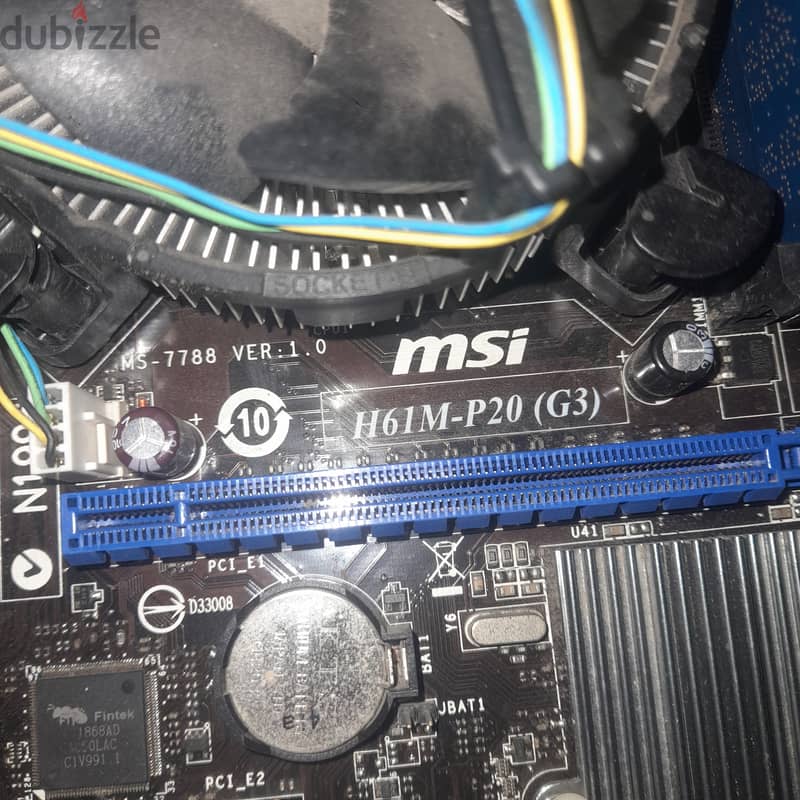 العجمي مزر بورد msi h61  برسيسور سليرون  مايعادل  جيل اول  ويركب  ليه 1