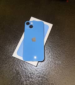 Iphone 13 Blue 256GB -  ايفون ١٣ ازرق ٢٥٦ جيجا حالة ممتازة 0