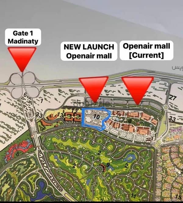 محل دور ارضى بOpen Air Mall Extension مدينتى - امتداد اوبن اير مول 0