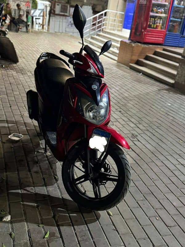 SYM SR 150cc 2019 لون احمر فابريقه بالكامل 2