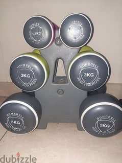 ستة قطع dumbbells 0