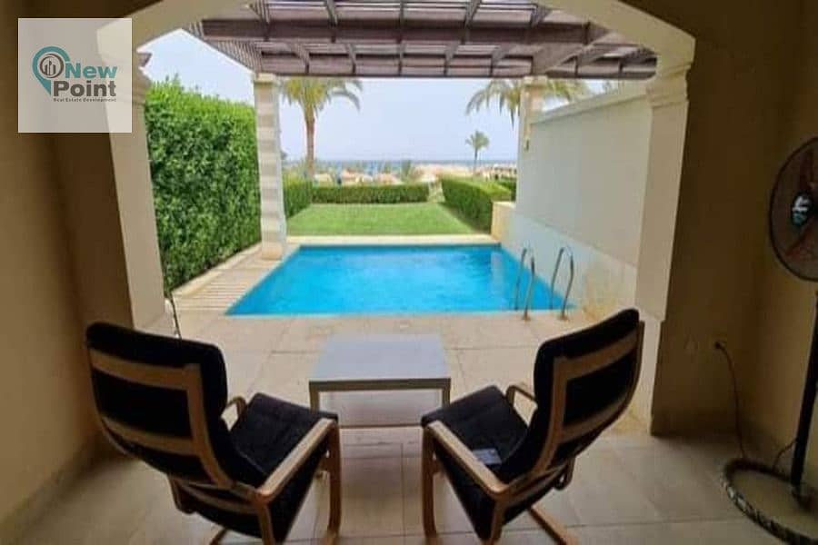 First row on the sea, receive immediately a fully finished 5-bedroom villa in Blue Blue in Ain Sokhna 1