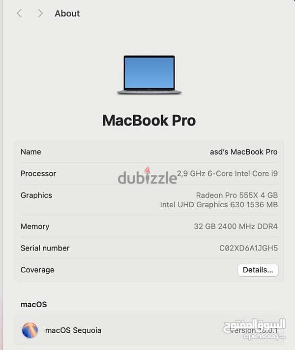 apple macbook pro i9 ماك بوك برو 3