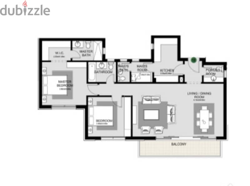 2 Bedroom Apartment - The Estates Residence 1