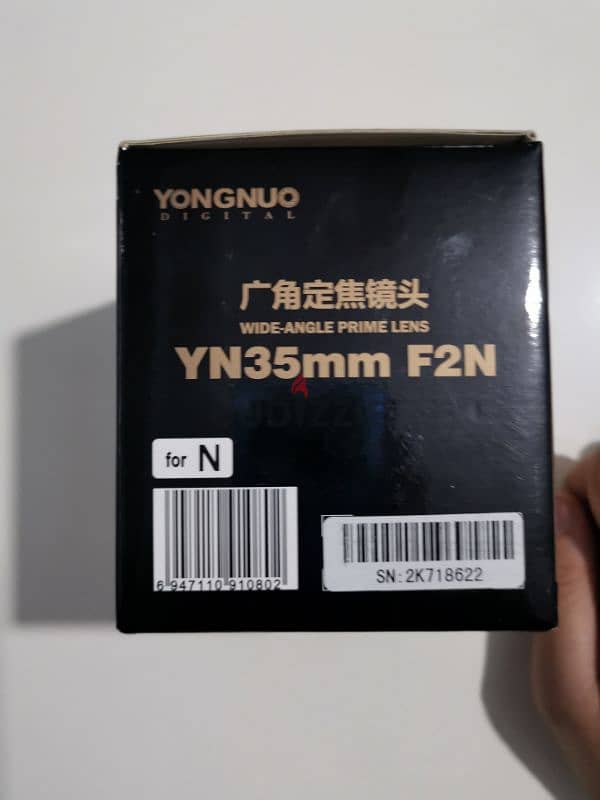 عدسة yongnuo 35mm lens for nikon 6