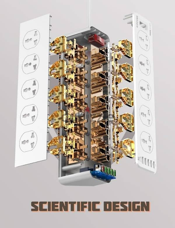 مشترك كهرباء بعشرة منافذ طاقة 6