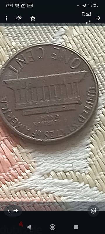 واحد cent امريكي 1979 - one American cent 1