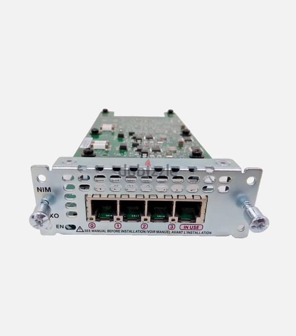 Cisco 4451 ‏Router VOIP + SOC license PVDM4-64 Voice NIM-4FXO 5