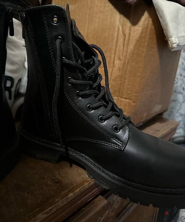 half boot faux learher - defacto || size 42 1