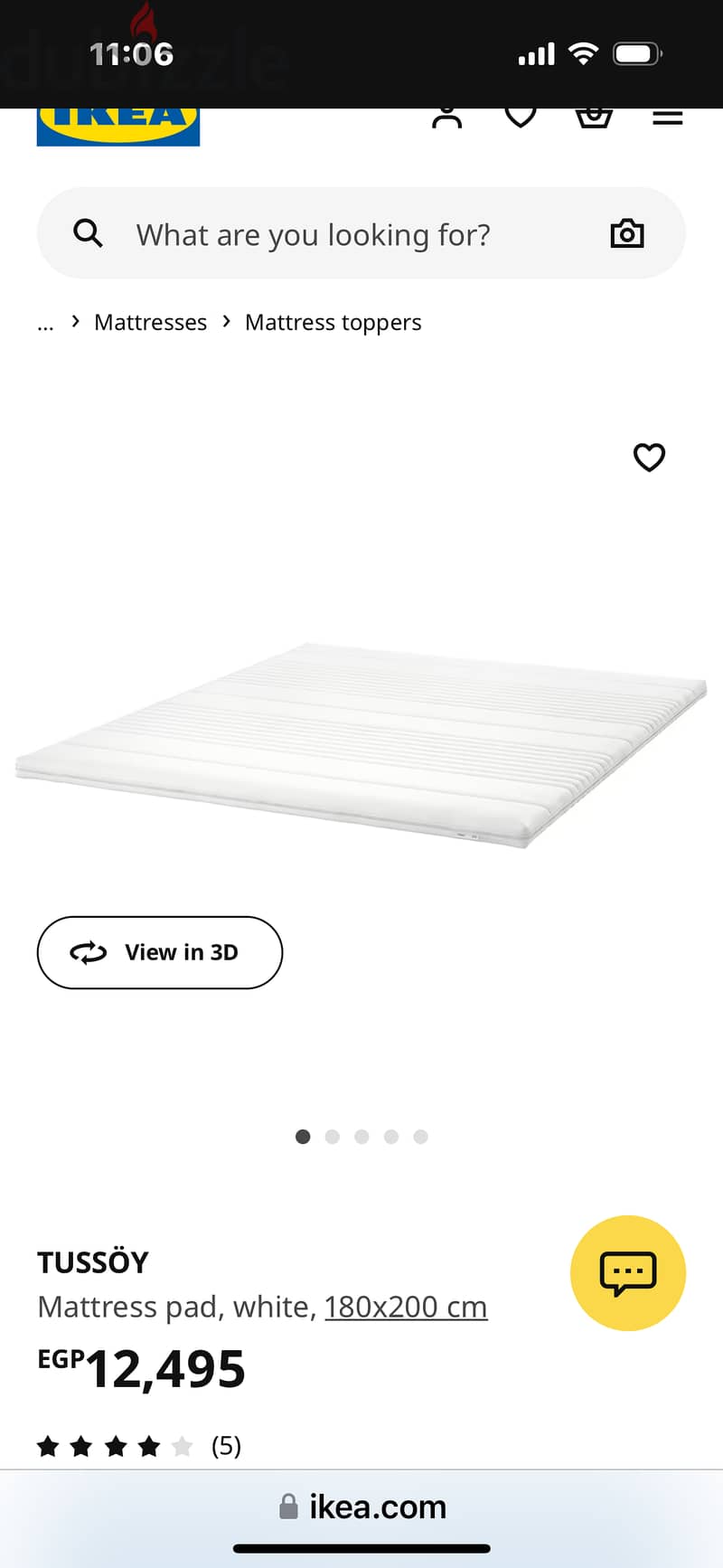 IKEA memory foam topper 1