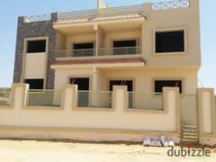 Twin house for sale in Sheikh Zayed, Ninth District, semi-finished, very close to waslet Dahshur 0