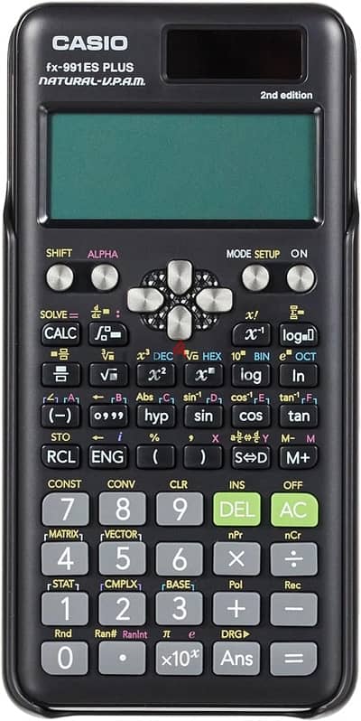 casio fx 991 es calculator with solar panel