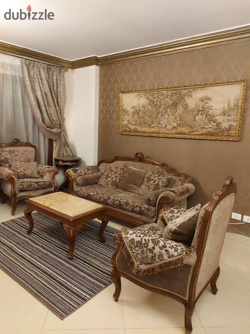 Ground Floor Apartment With A Garden Fully Furnished For Rent 171+70 Sqm In Al Rehab City Phase 8 7