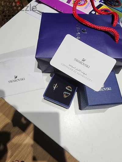 Swarovski set (2 rings), Original New with documents