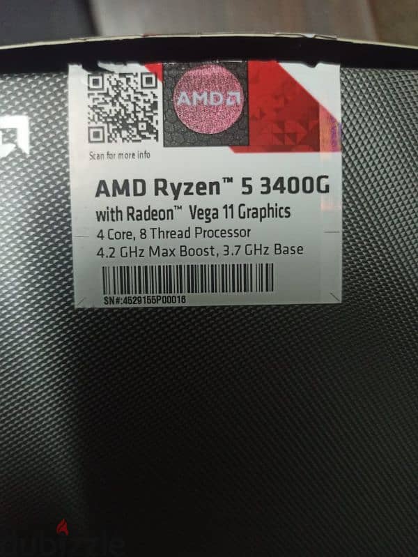 Ryzen 5 3400-Vega 11 بكرت مدمج 1