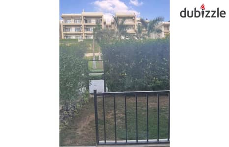 apartment  195m with garden semi furnished for rent al marassem compound new cairo