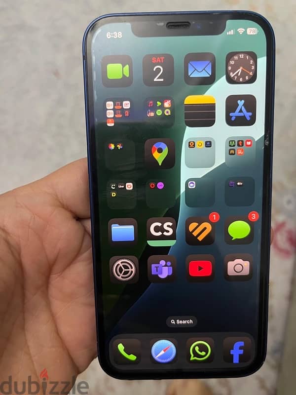 iphone 12 128g like new with box ايفون ١٢ كسر زيرو 2