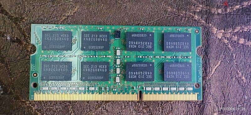 عدد واحد رام سامسونج ٤ جيجا صناعة فليبيني ddr 3 2