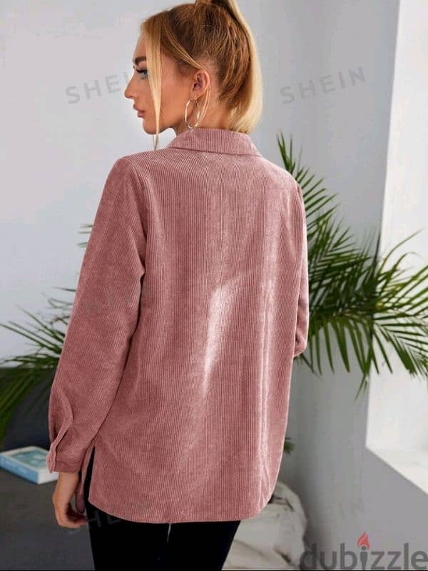 shein قميص جيب أمامي 1