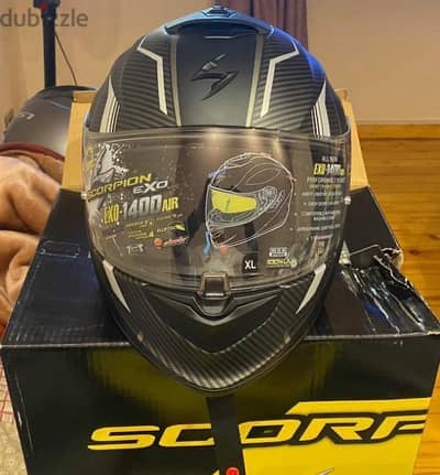 scorpion Helmet,EXO-1400Air, carbon,full face like zero, XL size