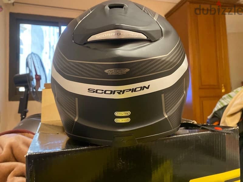 scorpion Helmet,EXO-1400Air, carbon,full face like zero, XL size 1