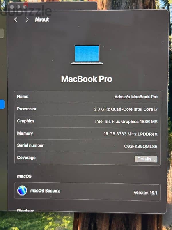 MacBook Pro i7 2020 9