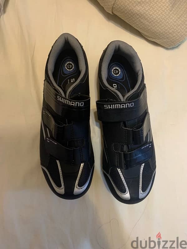 Shimano Offset Road Cycling Shoes + Clips 0