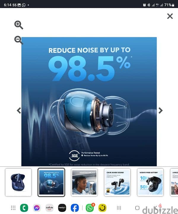 Soundcore liberty 4nc color blue new with full package and warranty 3