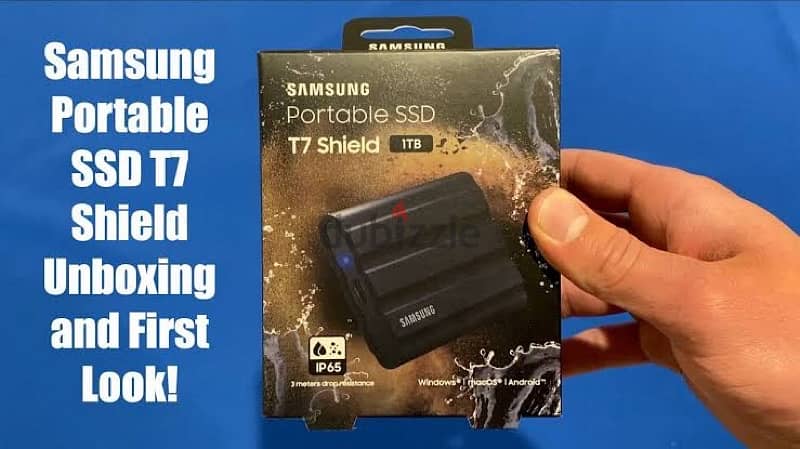 Samsung 1TB Portable External SSD T7 Shield 0