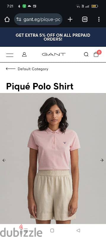 Original Gant Pique Polo Dress 1