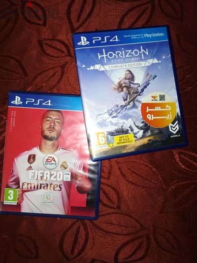 horizon zero dawn و fifa 20 cd ps4