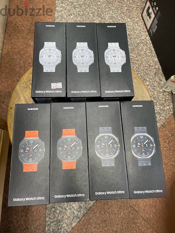 Galaxy Watch Ultra Black Silver Orange جديد متبرشم 0