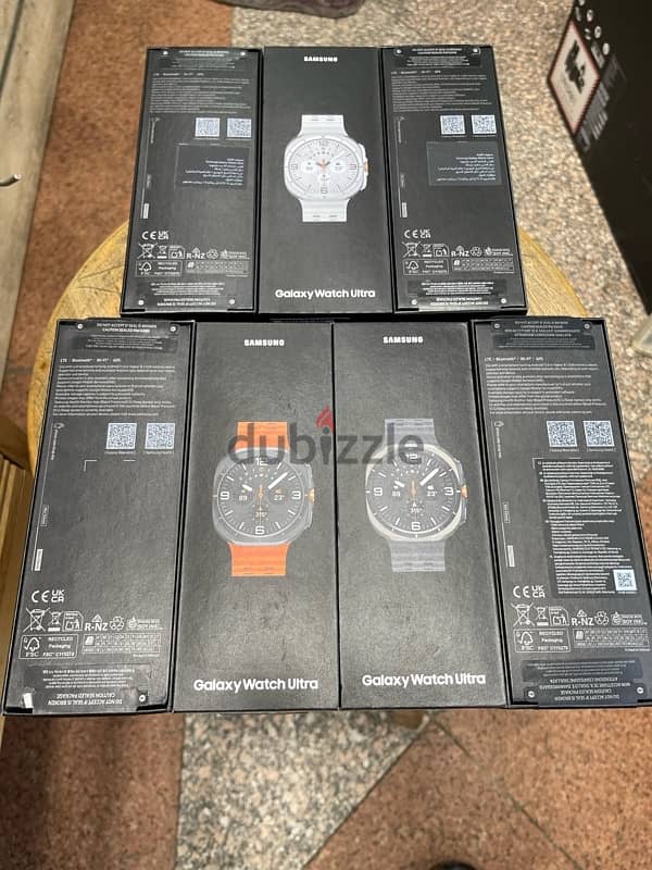 Galaxy Watch Ultra Black Silver Orange جديد متبرشم 1