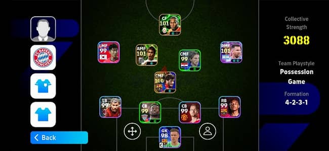 حساب بيس efootball pes 2025