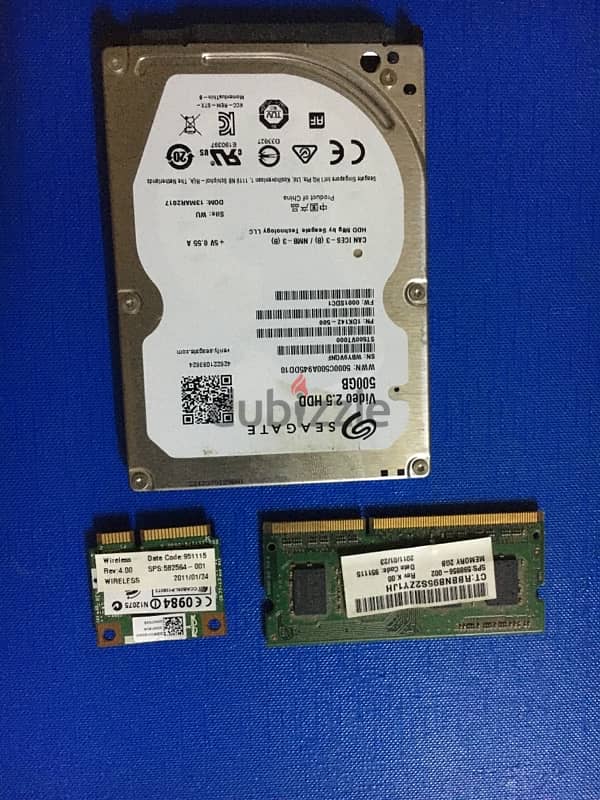 2hard drives 500GB one RAM 2 GB 0