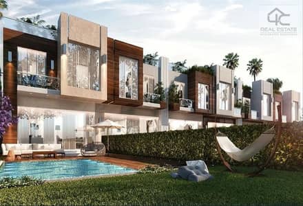 Ready to move Townhouse Middle 225 m 4 bedrooms landscape view for sale in Azzar Infinity Compound at the lowest price in the market from the owner