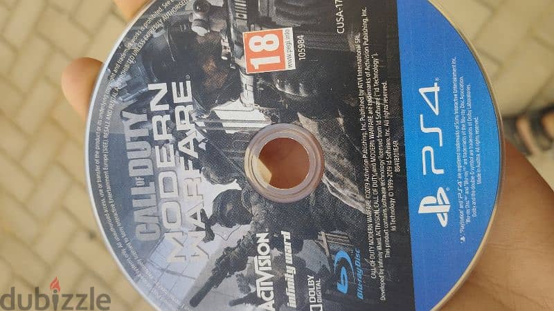 call of duty modern warfare ps4 مستعملة 5