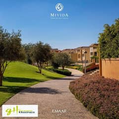 Apartment with garden for sale Fully finished with the lowest down payment and instalment at Mivida Emaar , New Cairo 0