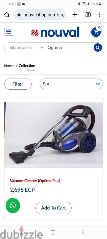 Used Nouval Vacuum cleaner 1